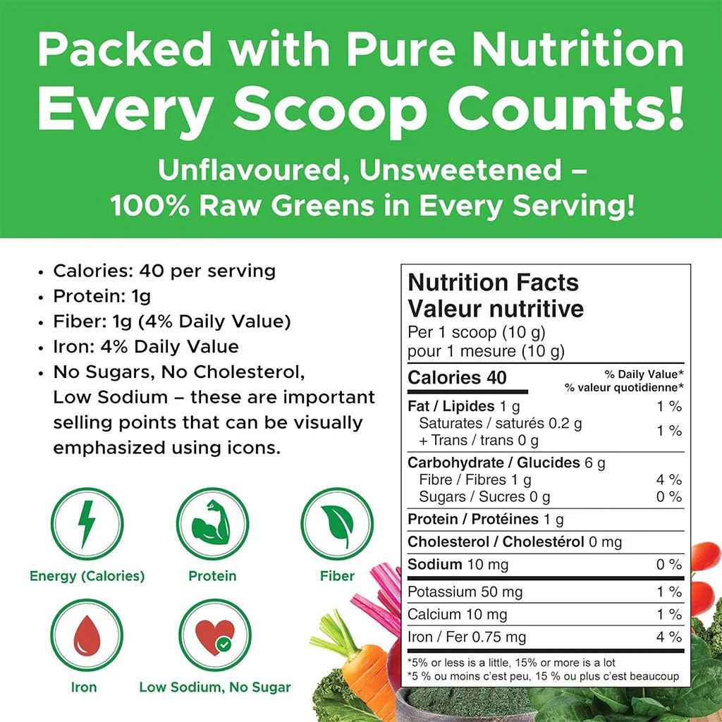 Active Green Pro DAILY GREENS BOOST, 40 Servings - Image 4