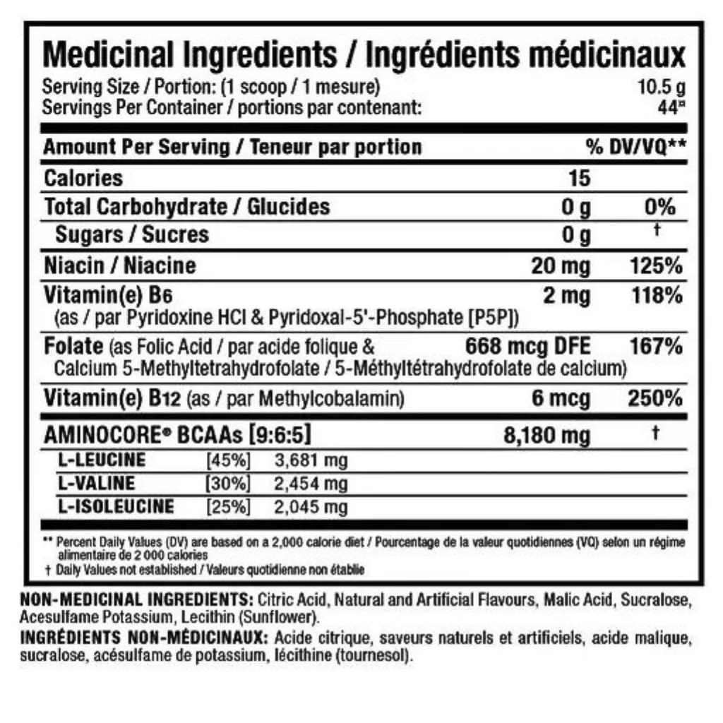 Allmax AMINOCORE BCAA (Bonus Size), 44 Servings - Image 3
