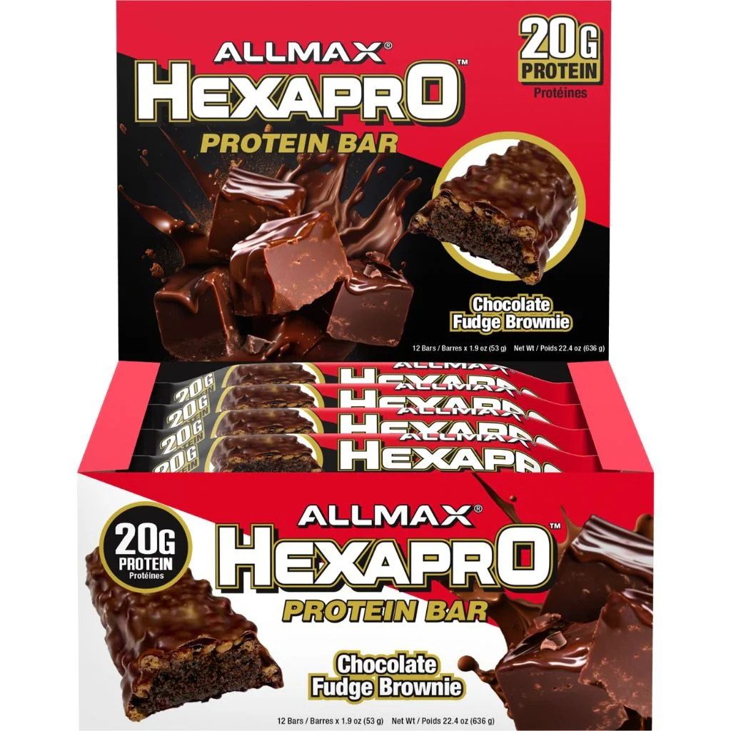 Allmax HEXAPRO PROTEIN BAR, 12 Bars/Box