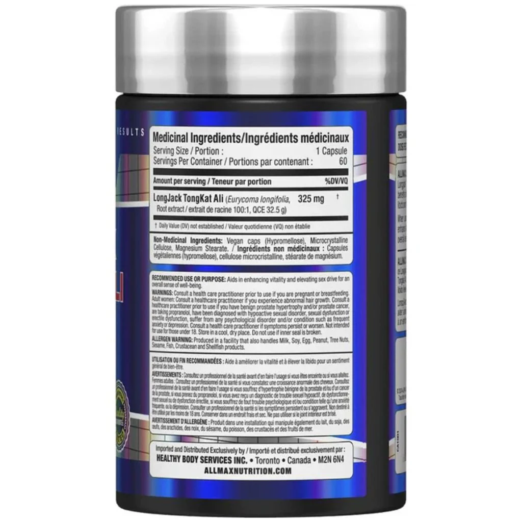 Allmax LONGJACK TONGKAT ALI, 60 Capsules - Image 2