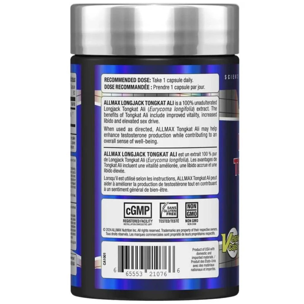 Allmax LONGJACK TONGKAT ALI, 60 Capsules - Image 3