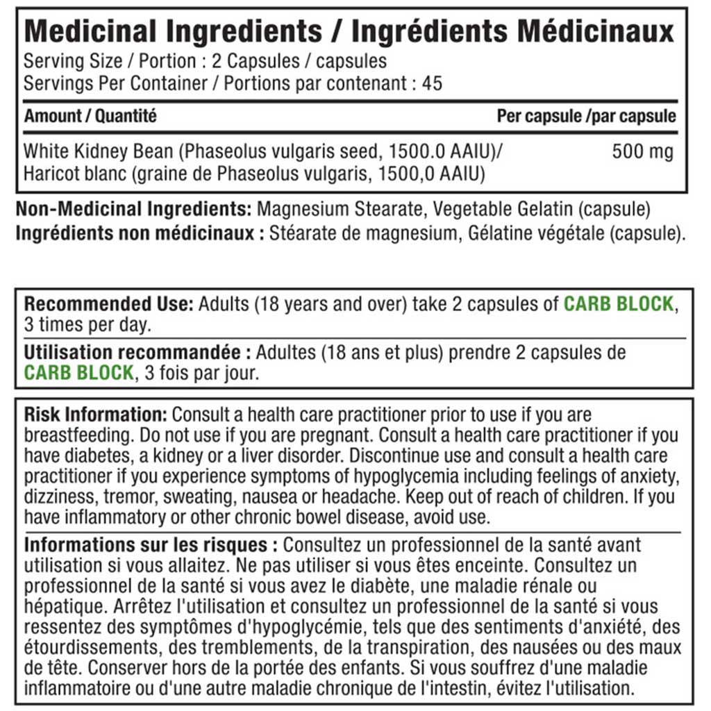Alora Naturals CARB BLOCK, 90 VCaps - Image 2