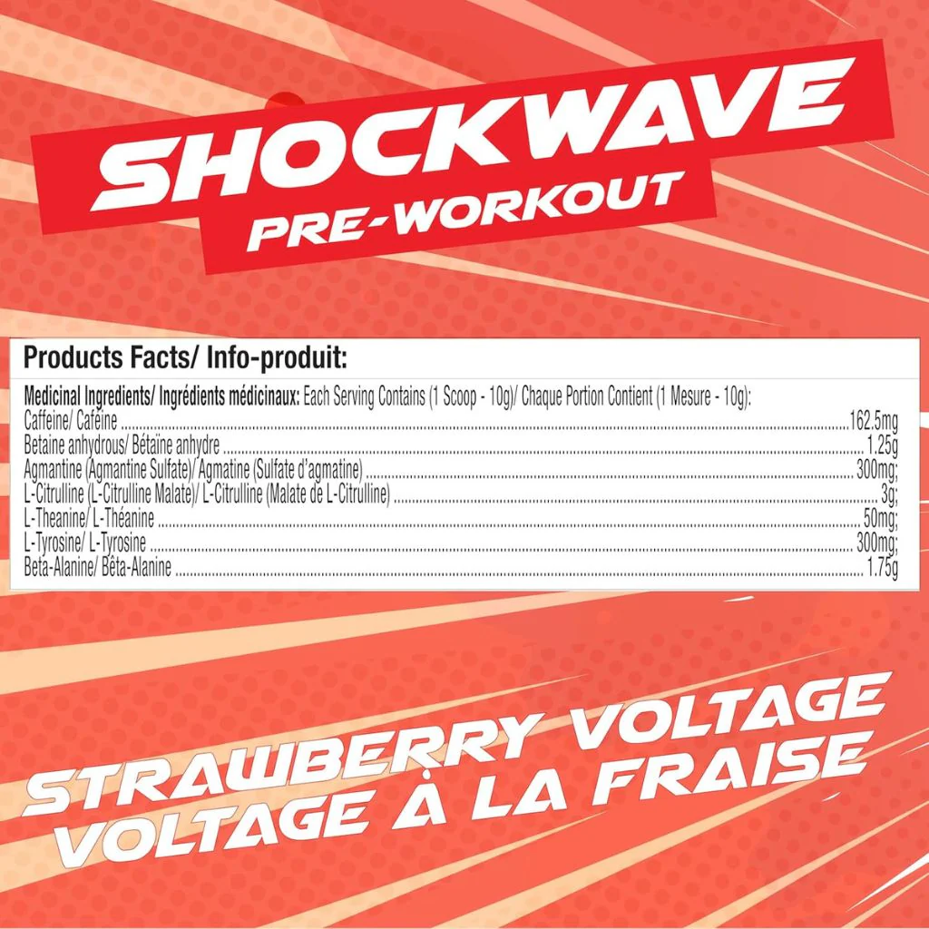 Base Pro Nutrition SHOCKWAVE PRE-WORKOUT, 40 Servings - Image 7