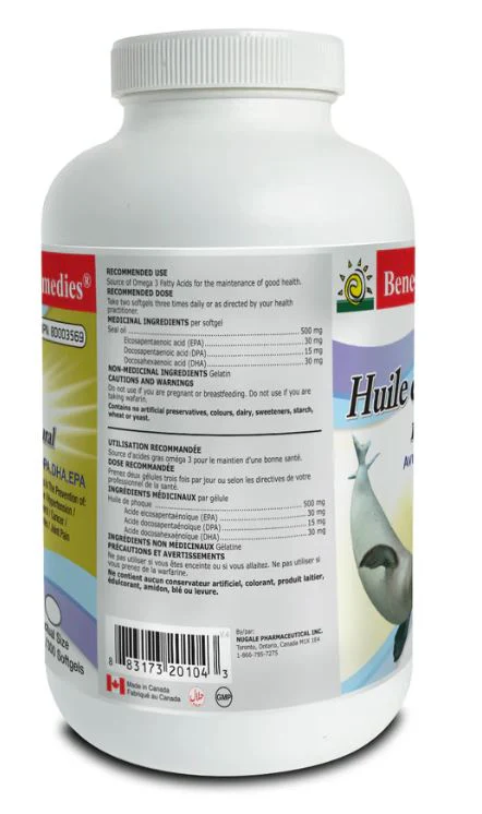 Benemax Remedies SEAL OIL, 300 Softgels - Image 2