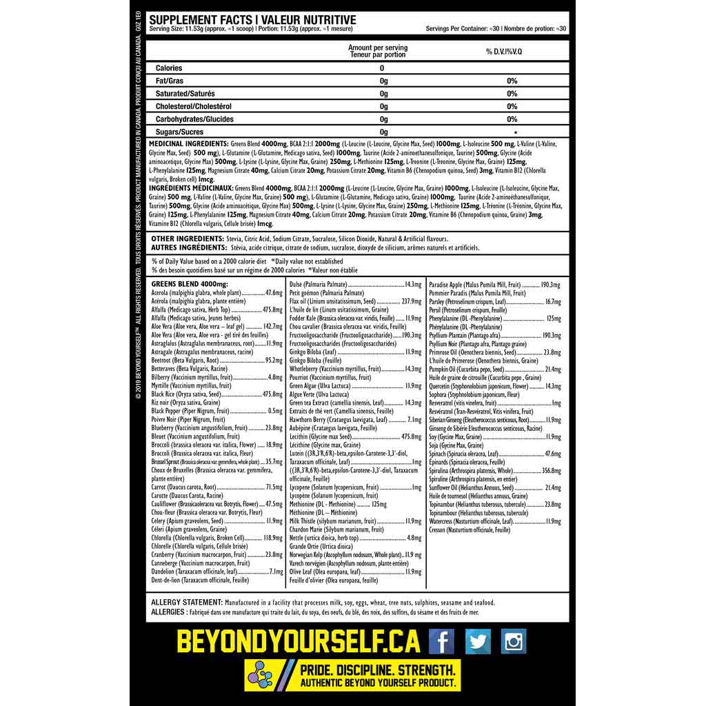 Beyond Yourself GrEAAns (Greens + EAAs), 30 Servings - Image 5