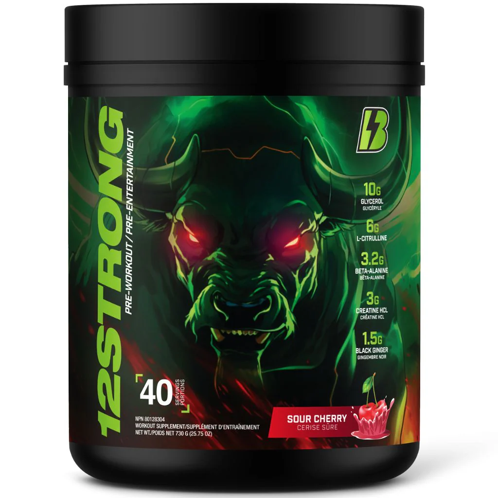 Bull Nutrition 12STRONG PRE-WORKOUT, 40 Servings - Image 2