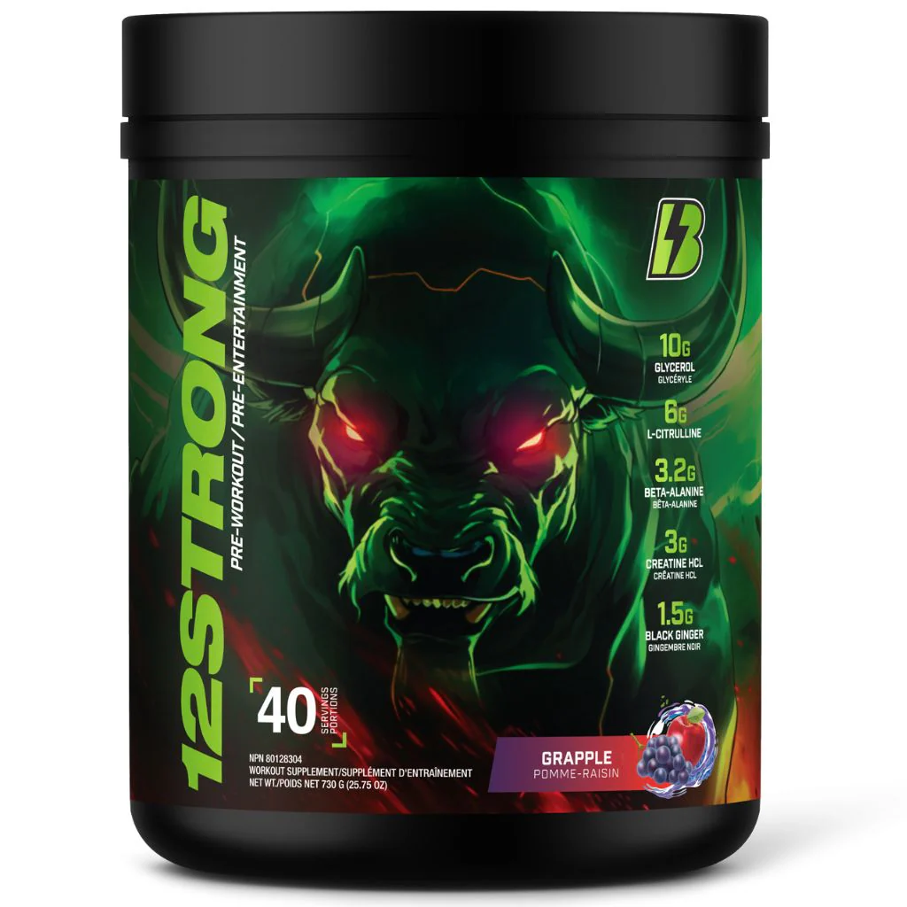 Bull Nutrition 12STRONG PRE-WORKOUT, 40 Servings - Image 3