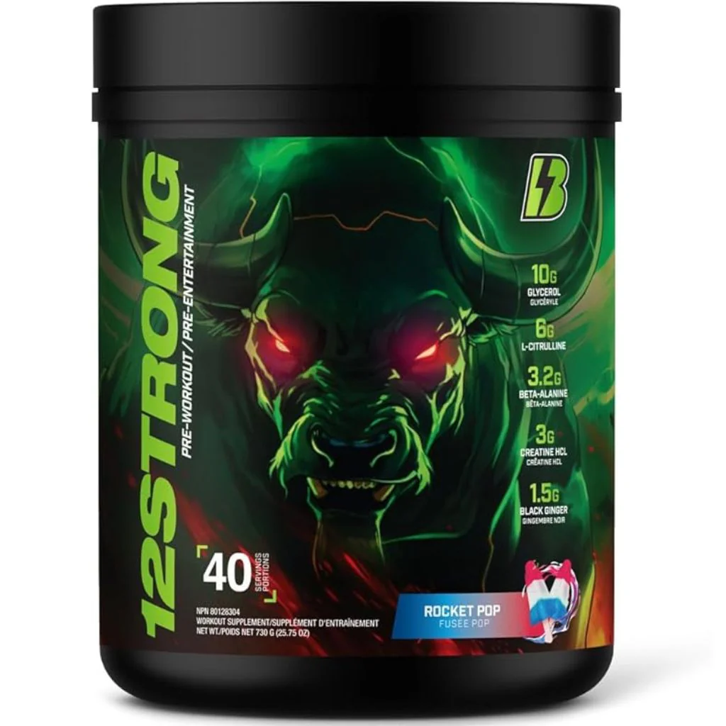 Bull Nutrition 12STRONG PRE-WORKOUT, 40 Servings - Image 4