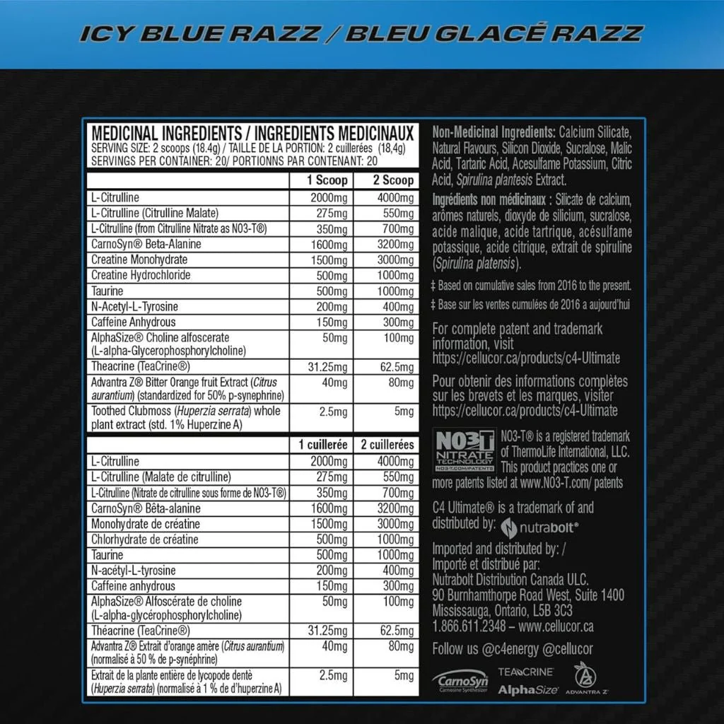Cellucor C4 ULTIMATE, 40 Scoops - Image 4