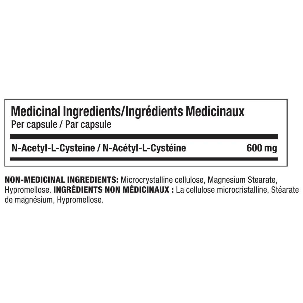 Confident Health NAC (N-Acetyl-L-Cysteine), 120 VCaps - Image 2