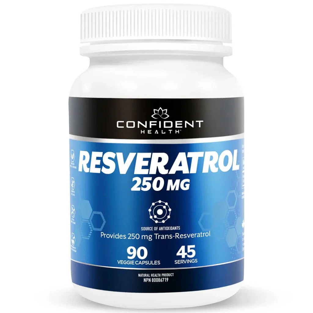 Confident RESVERATROL (Longevity) 250, 90 VCaps