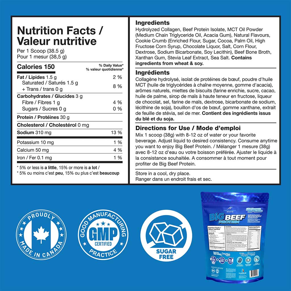 Confident Sports BIG BEEF PROTEIN, 2lb - Image 6