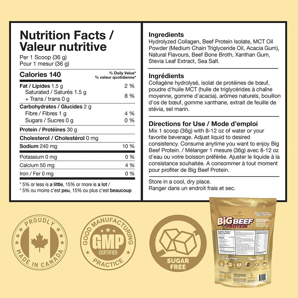 Confident Sports BIG BEEF PROTEIN, 2lb - Image 7