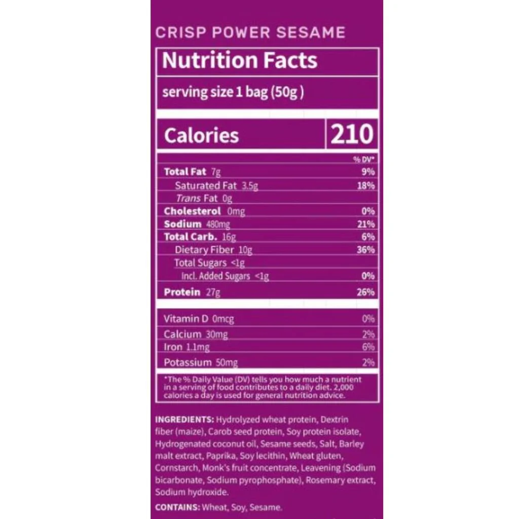 Crisp Power HIGH PROTEIN PRETZELS, 50g - Image 3