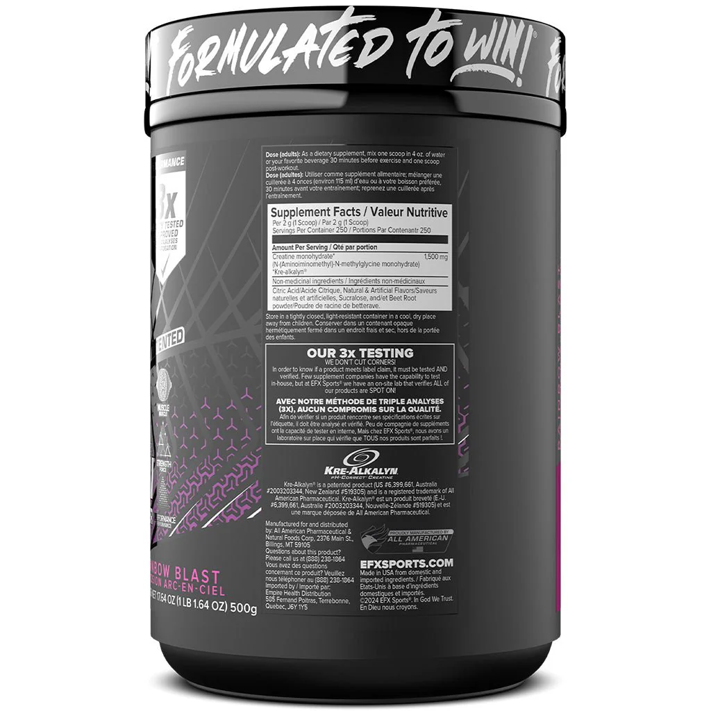 EFX Sports KRE-ALKALYN Powder (250 Servings), 500g - Image 7