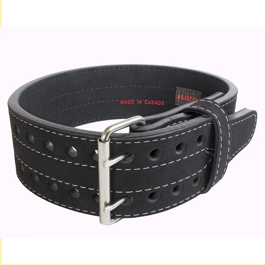 Grizzly 4" DOUBLE PRONG COMPETITION POWERLIFTING BELT 2XL 8473-04-2XL