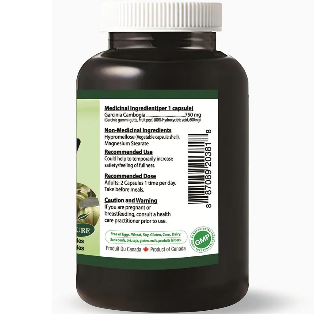Herbal Slim ULTIMATE STRENGTH 80% GARCINIA CAMBOGIA 1500, 60 VCaps - Image 2