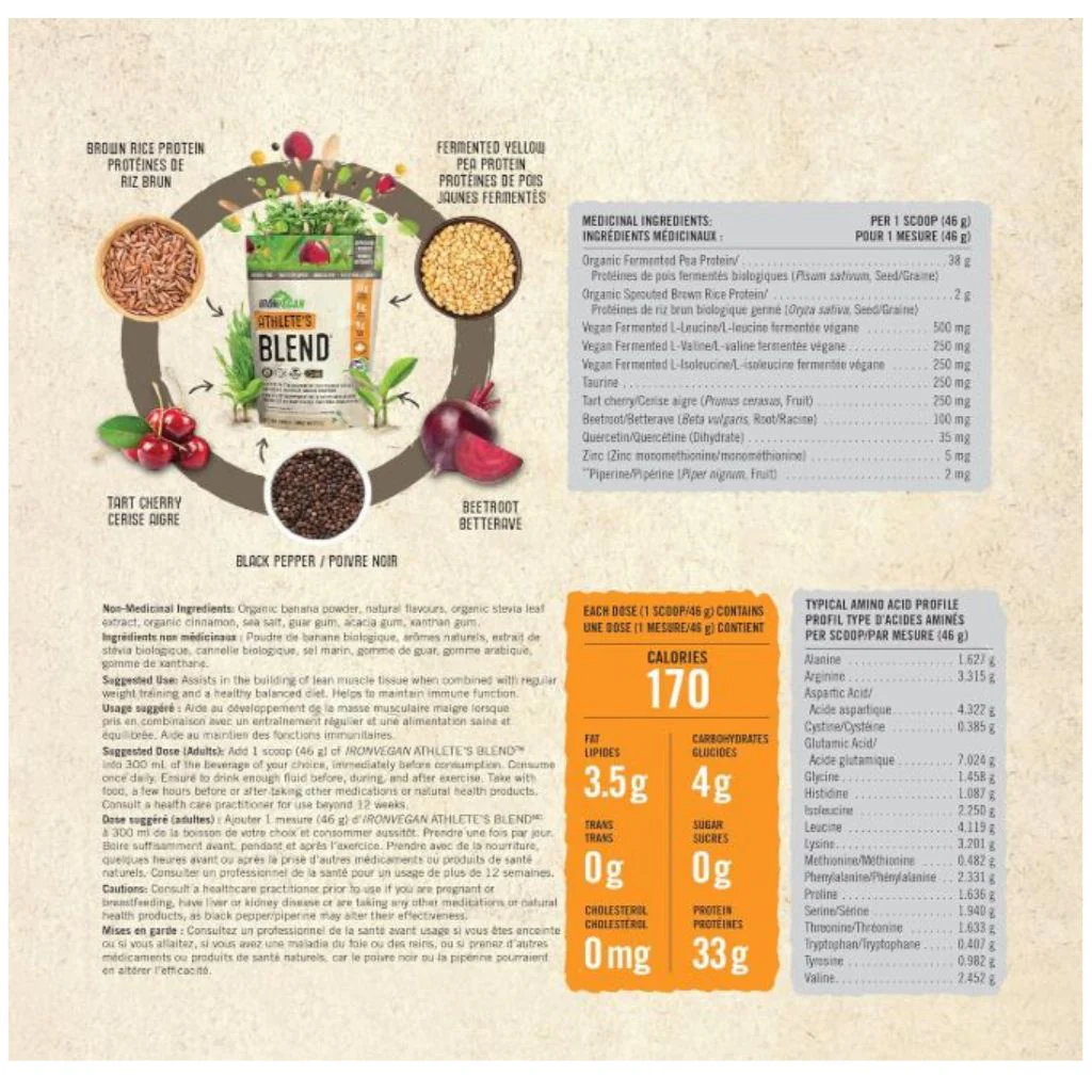 Iron Vegan ATHLETE'S BLEND, 1kg - Image 3