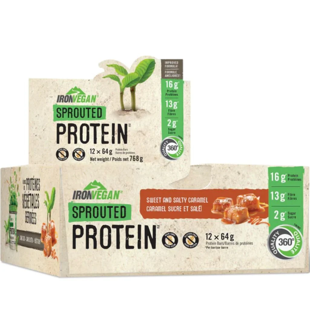 Iron Vegan SPROUTED PROTEIN BARS, 12/box - Image 3