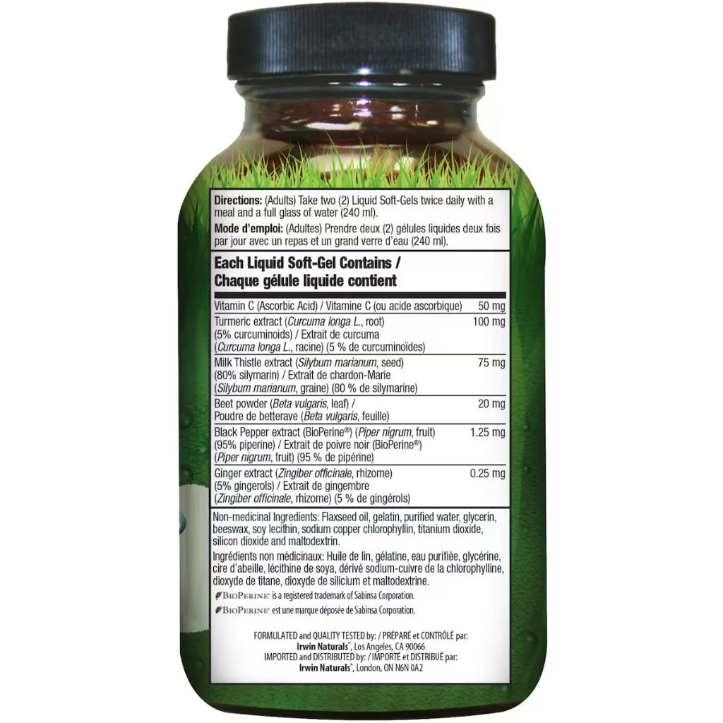 Irwin Naturals MILK THISTLE LIVER DETOX, 60 Softgels - Image 2