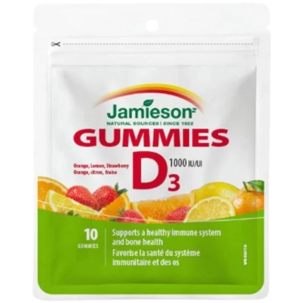 Jamieson VITAMIN D3 GUMMIES, 10 Gummies
