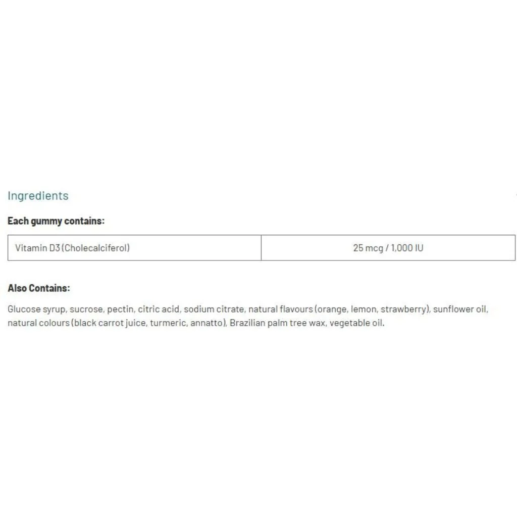 Jamieson VITAMIN D3 GUMMIES, 10 Gummies - Image 2