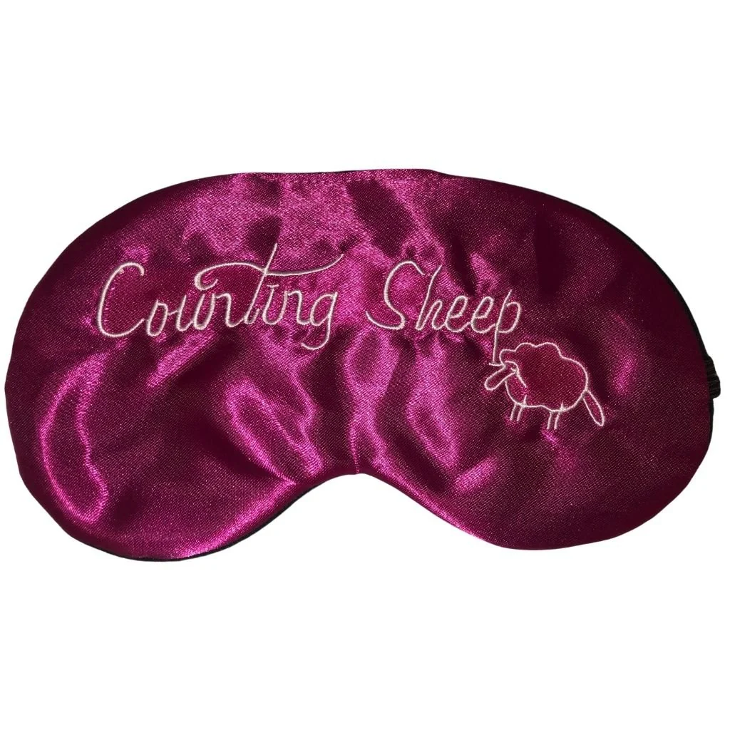 SATIN SLEEP MASK w EAR PLUGS- Assorted Colours - Image 4