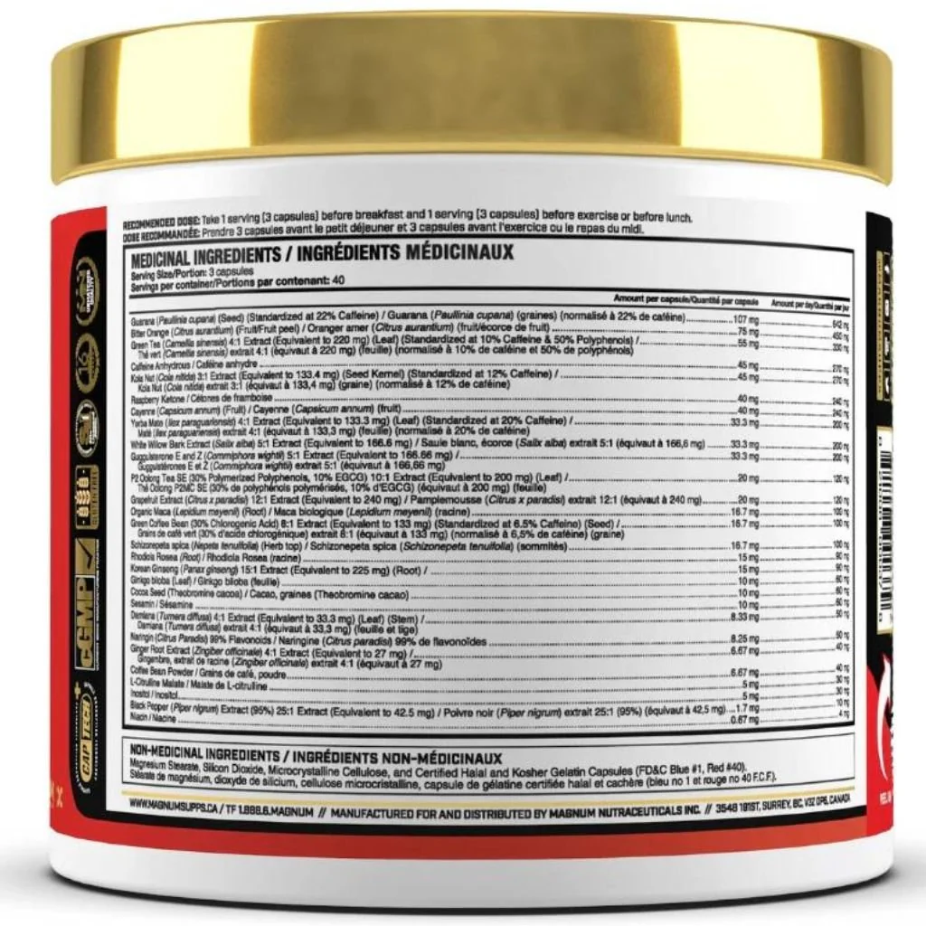 Magnum HEAT ACCELERATED, 120 Capsules - Image 2