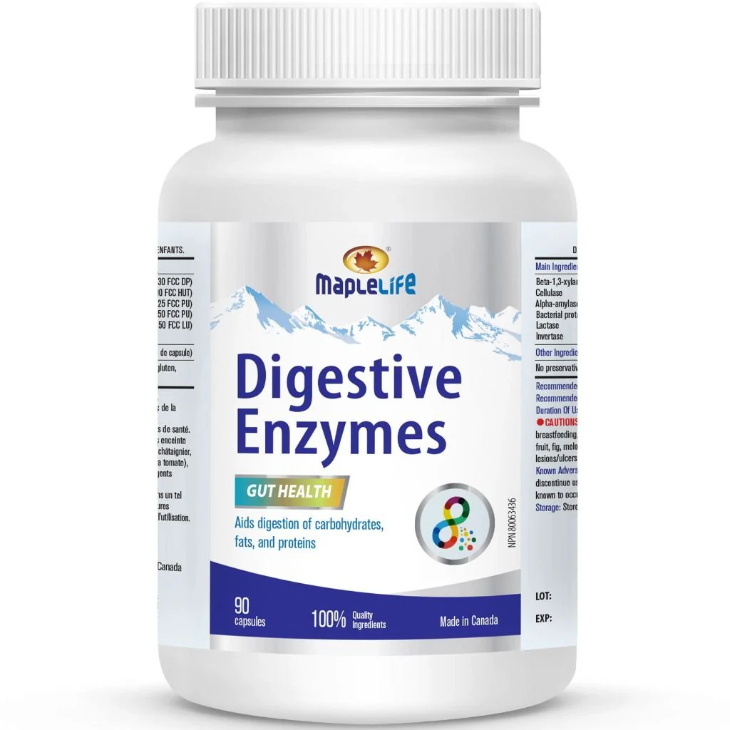 MapleLife DIGESTIVE ENZYMES, 90 Capsules