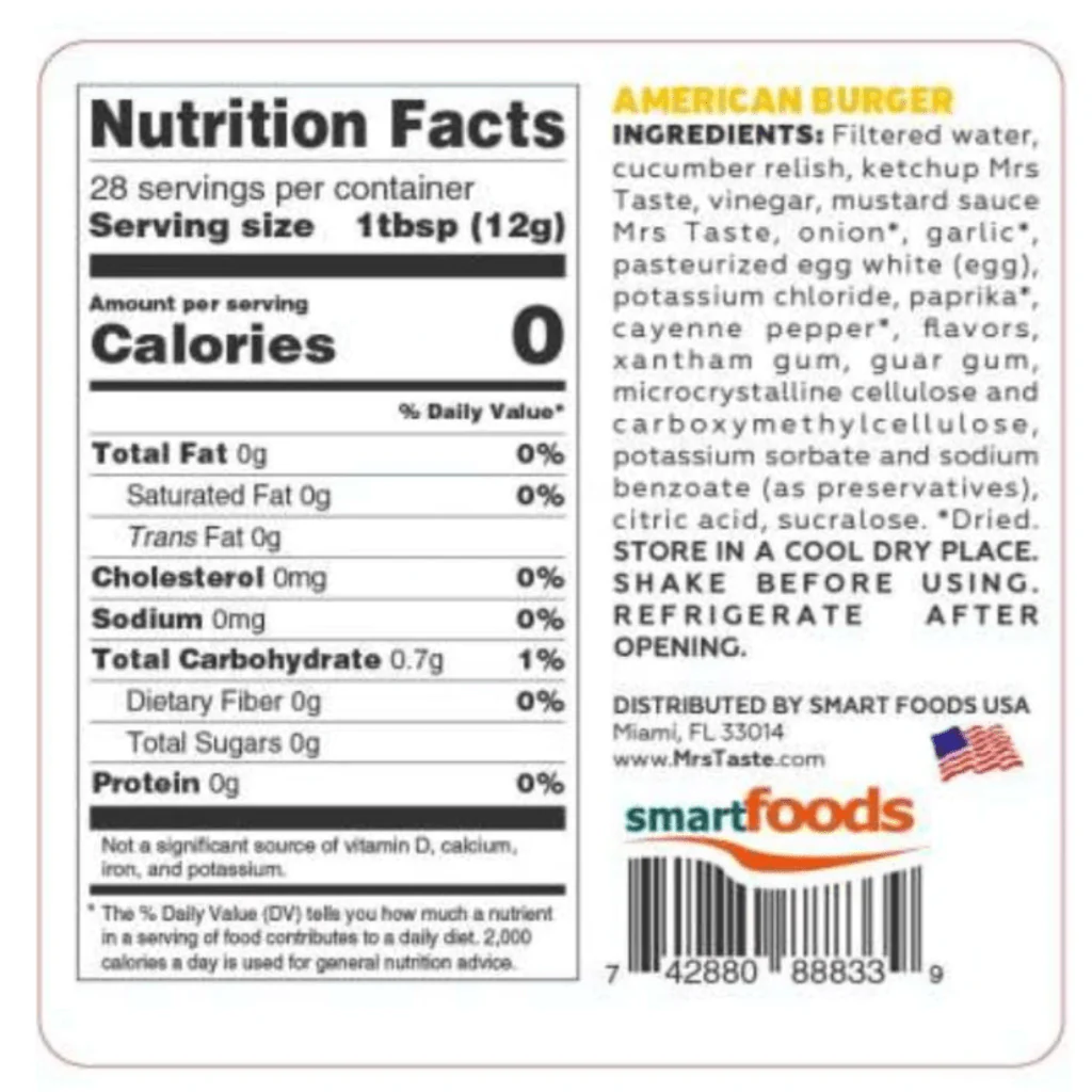 Mrs Taste ZERO/LOW CALORIE SAUCES - Image 15