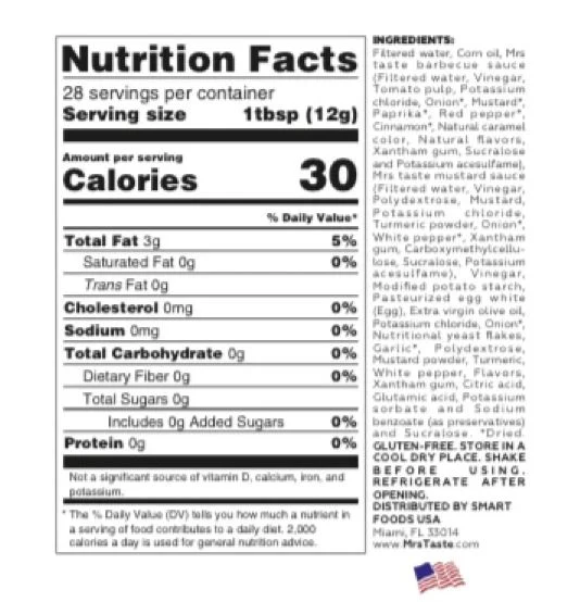 Mrs Taste ZERO/LOW CALORIE SAUCES - Image 21