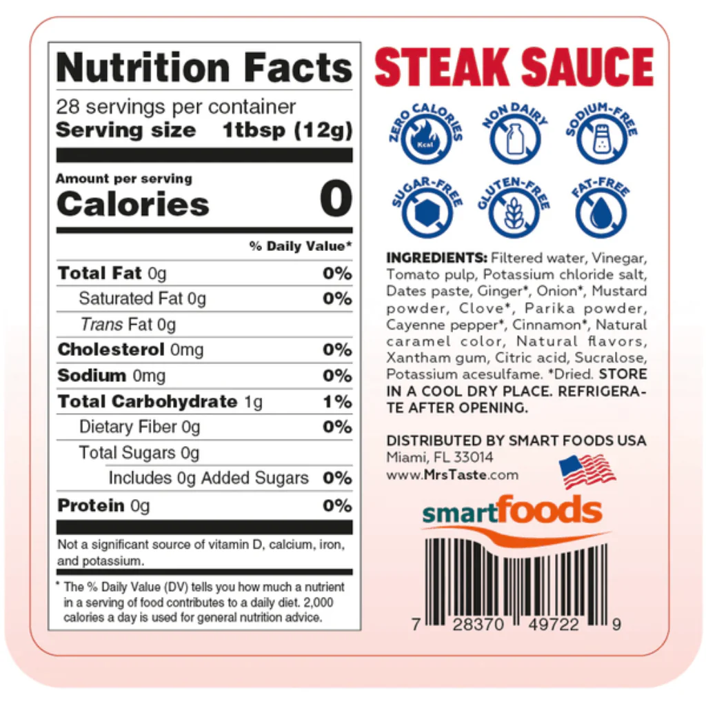 Mrs Taste ZERO/LOW CALORIE SAUCES - Image 23