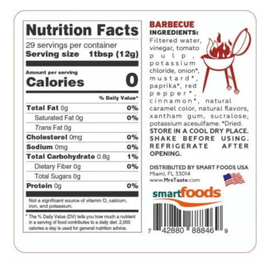 Mrs Taste ZERO/LOW CALORIE SAUCES - Image 25