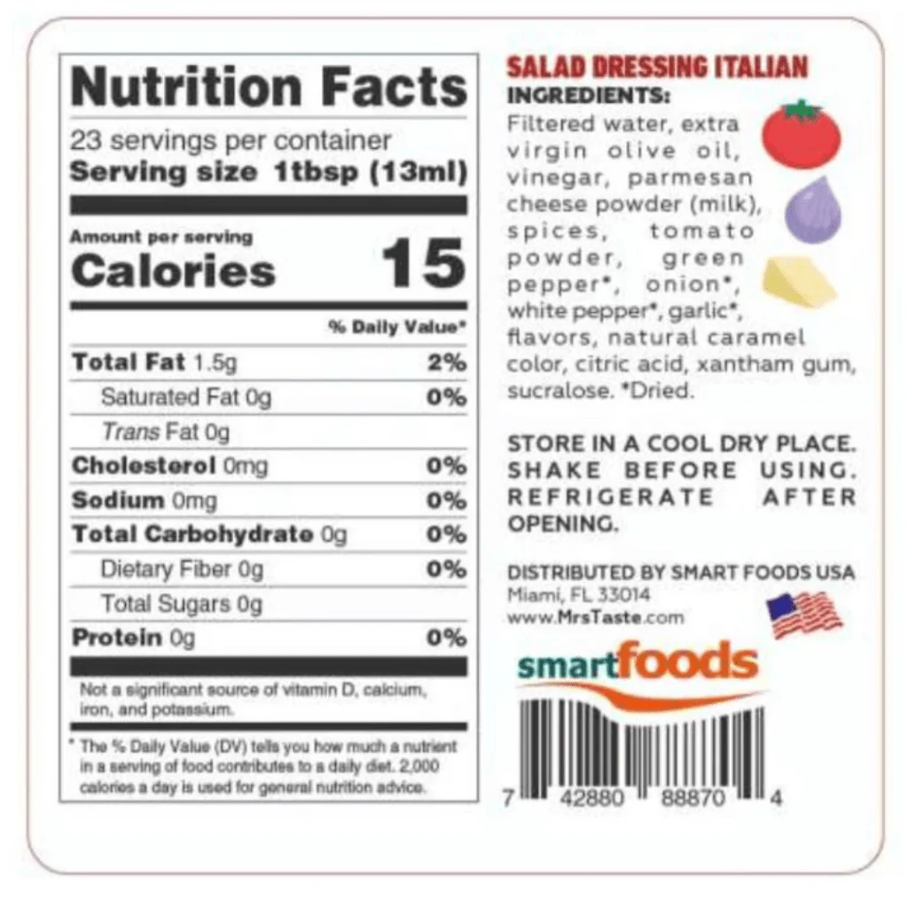 Mrs Taste ZERO SUGAR DRESSINGS, 300ml - Image 6