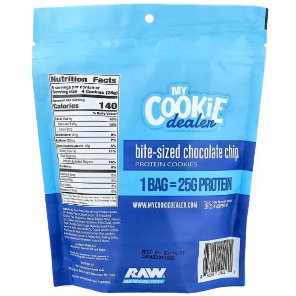 My Cookie Dealer BITE SIZED PROTEIN COOKIES, 142g/Bag - Image 3