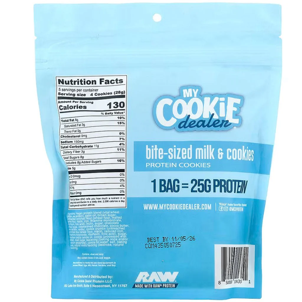 My Cookie Dealer BITE SIZED PROTEIN COOKIES, 142g/Bag - Image 4