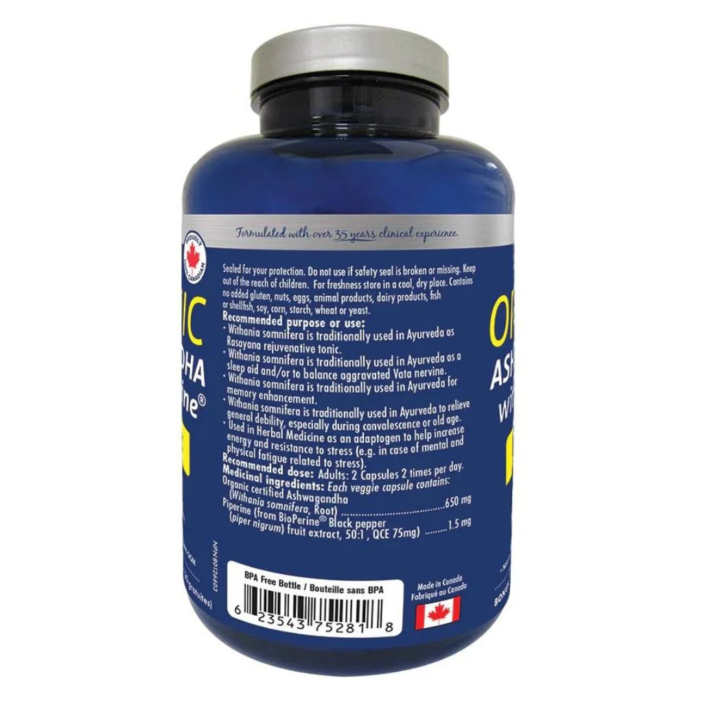 Naka Platinum ASHWAGANDHA w/ BIOPERINE, 75 VCaps - Image 2