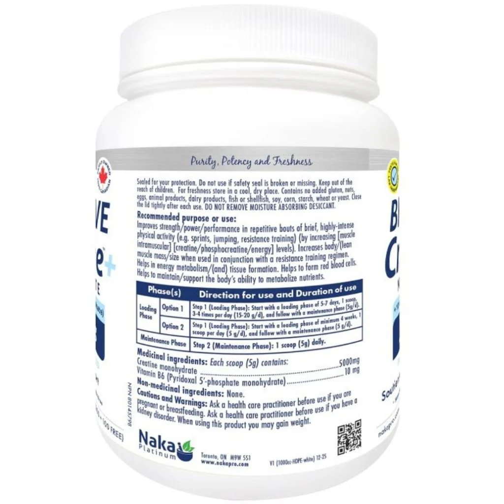 Naka Platinum BIOACTIVE CREATINE +B6, 400g - Image 2
