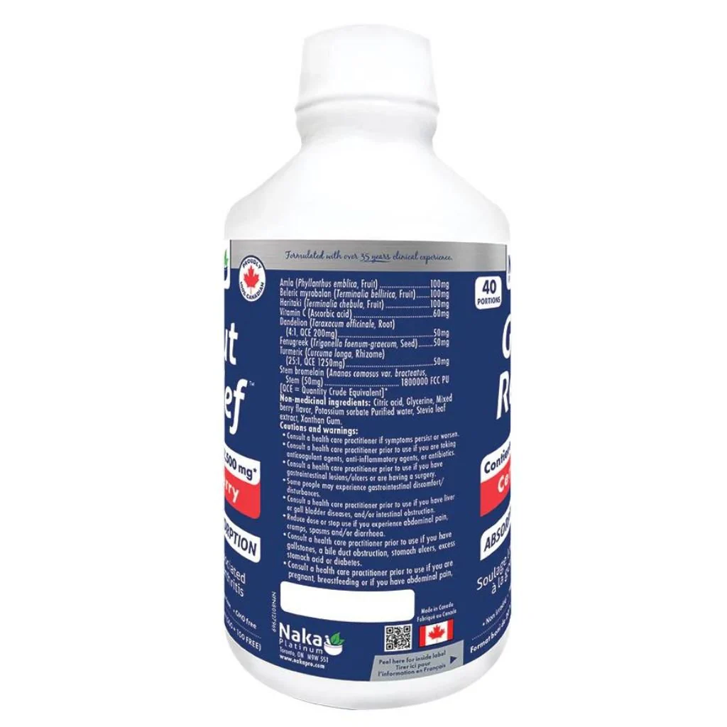 Naka Platinum GOUT RELIEF, 600ml/250ml/60ml - Image 4