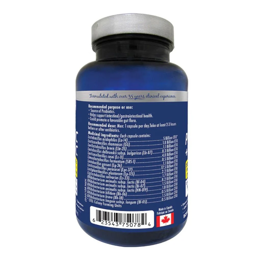 Naka Platinum MEN'S PROBIOTIC + PREBIOTIC, 35 VCaps - Image 2
