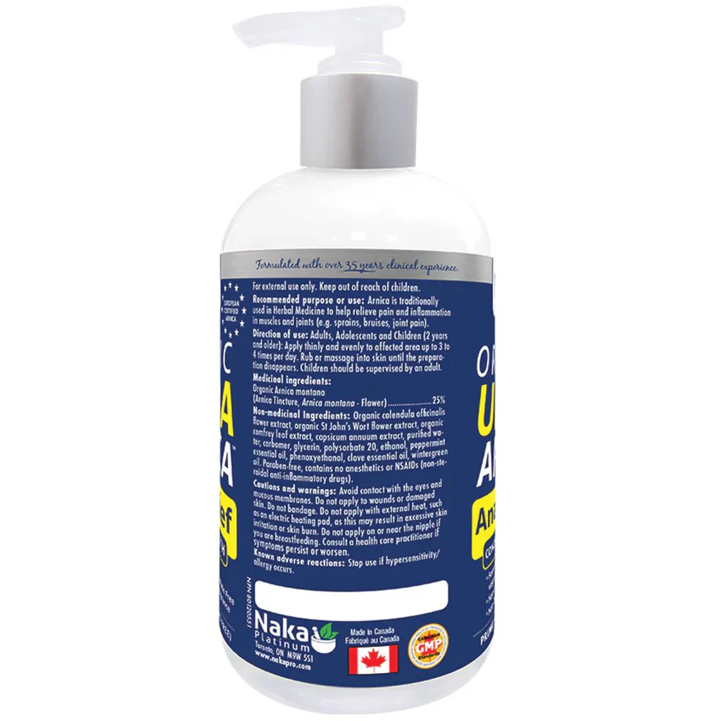 Naka Platinum ORGANIC ULTRA ARNICA (Muscle Ache), 120ml - Image 2