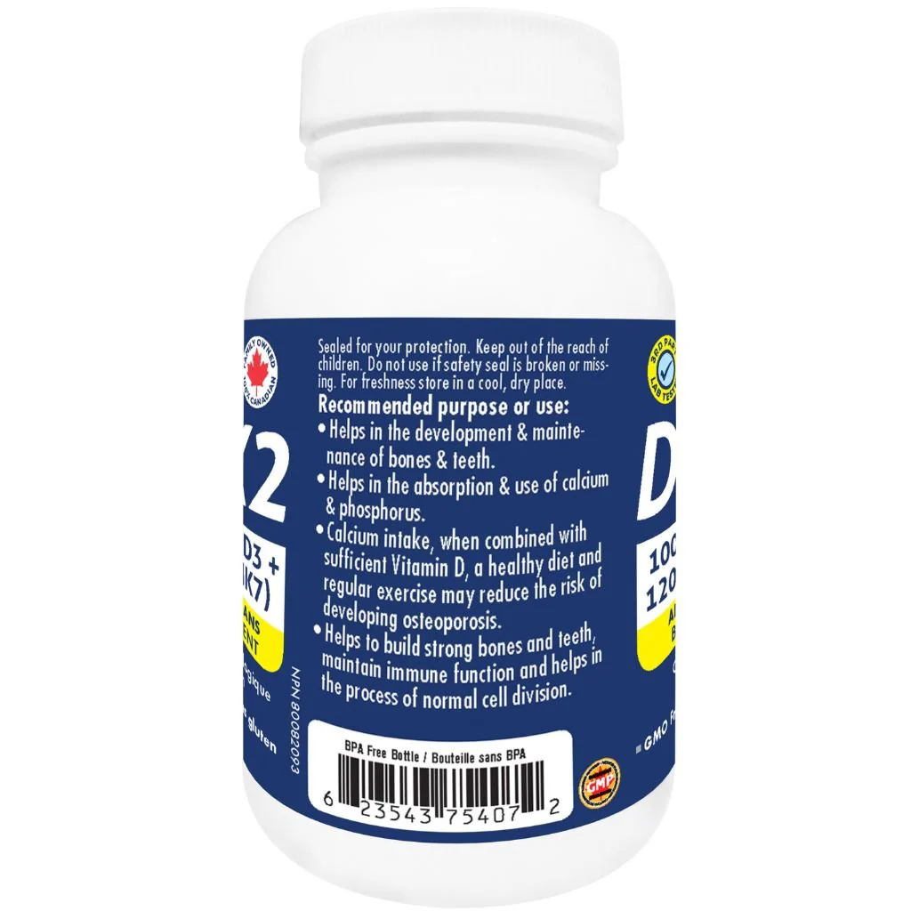 Naka Platinum VITAMIN D3+K2, 60 Softgels - Image 3