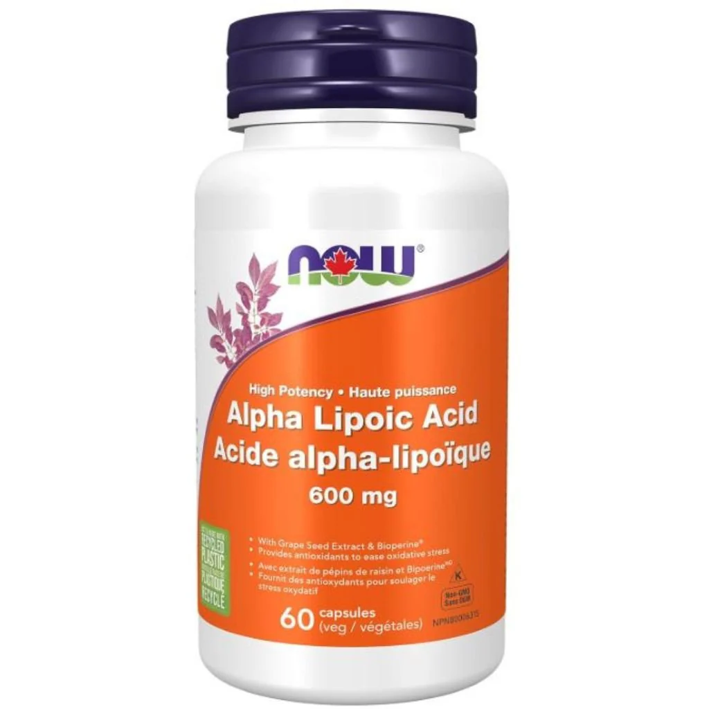 Now ALPHA LIPOIC ACID, 600 mg, 60 VCaps