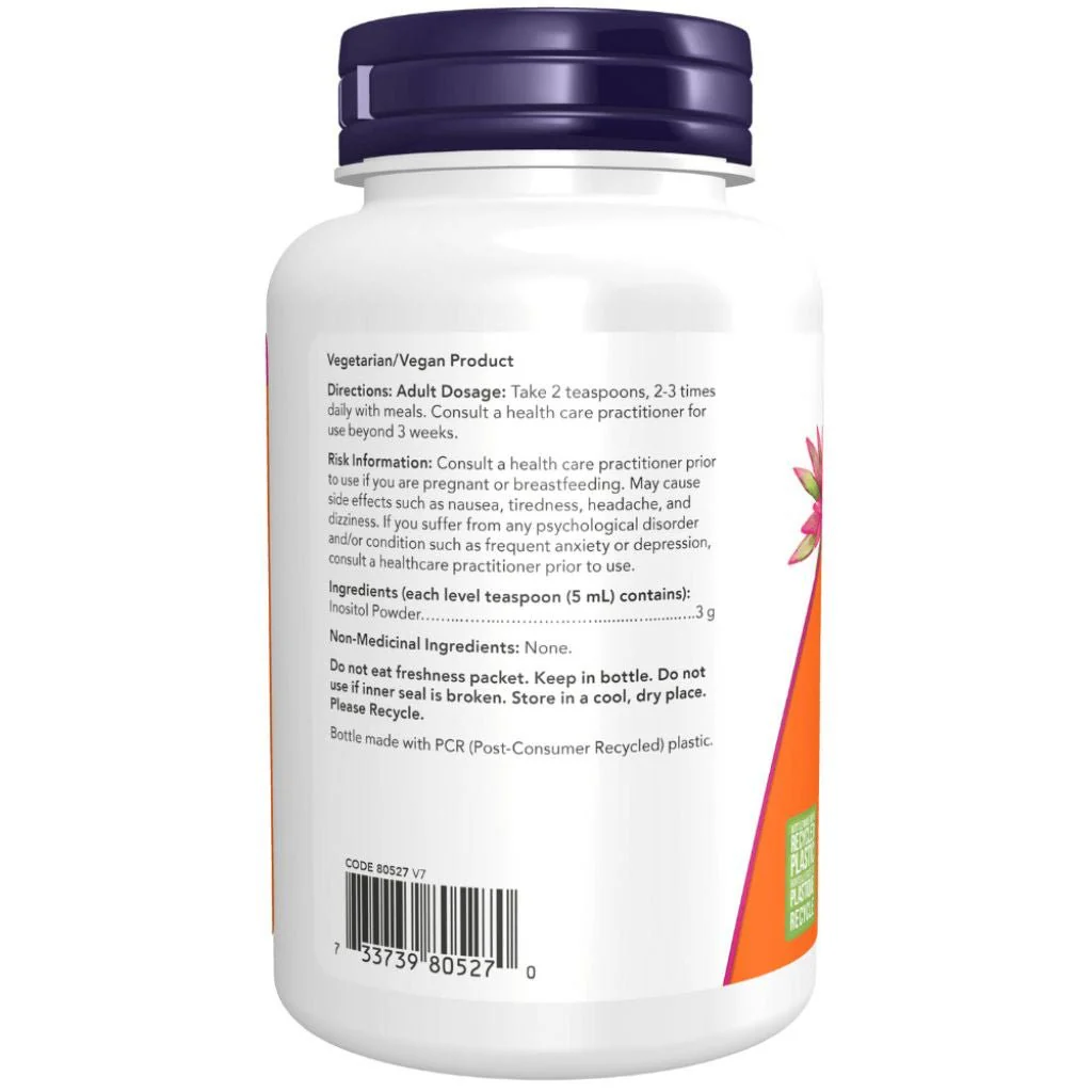 Now INOSITOL 100% PURE, 113g - Image 2