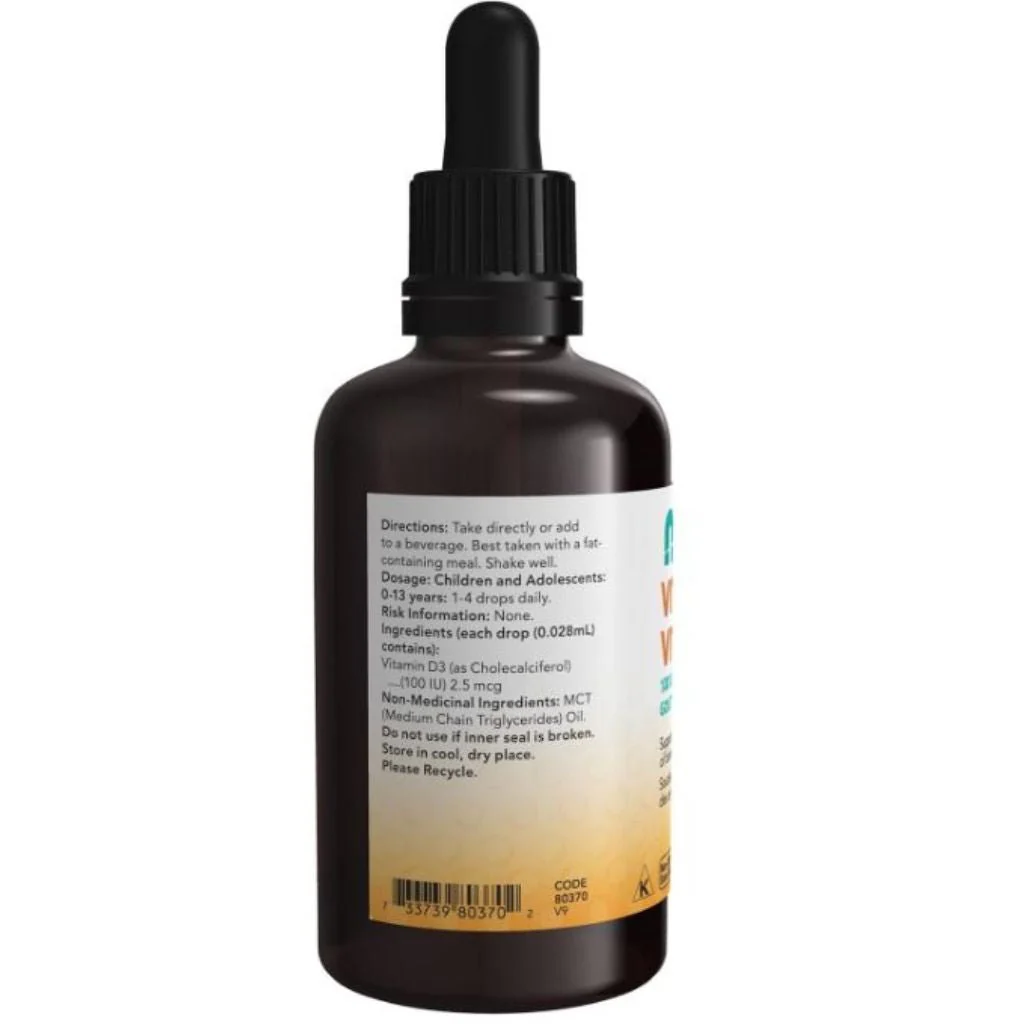 Now KIDS VITAMIN D3, 60ml - Image 2
