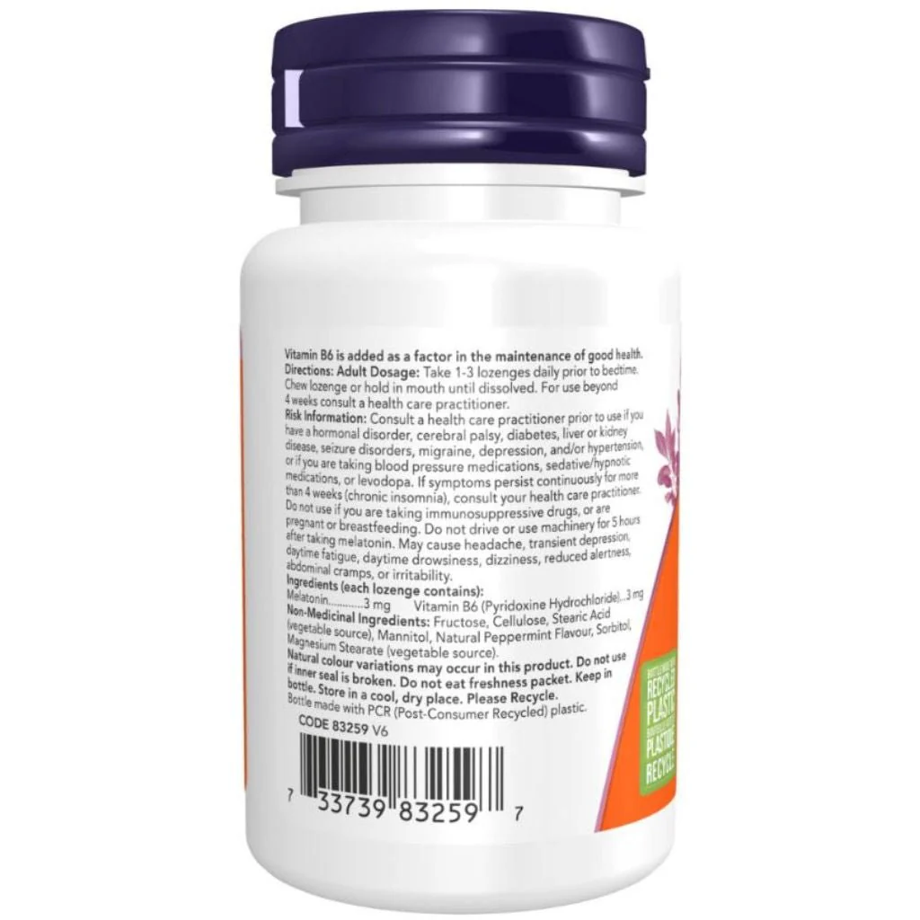 Now MELATONIN 3mg, 180 Lozenges - Image 2