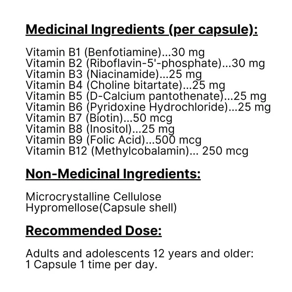Nutridom B-COMPLEX, 120 VCaps - Image 2
