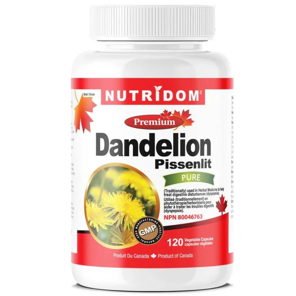 Nutridom DANDELION ROOT, 120 VCaps