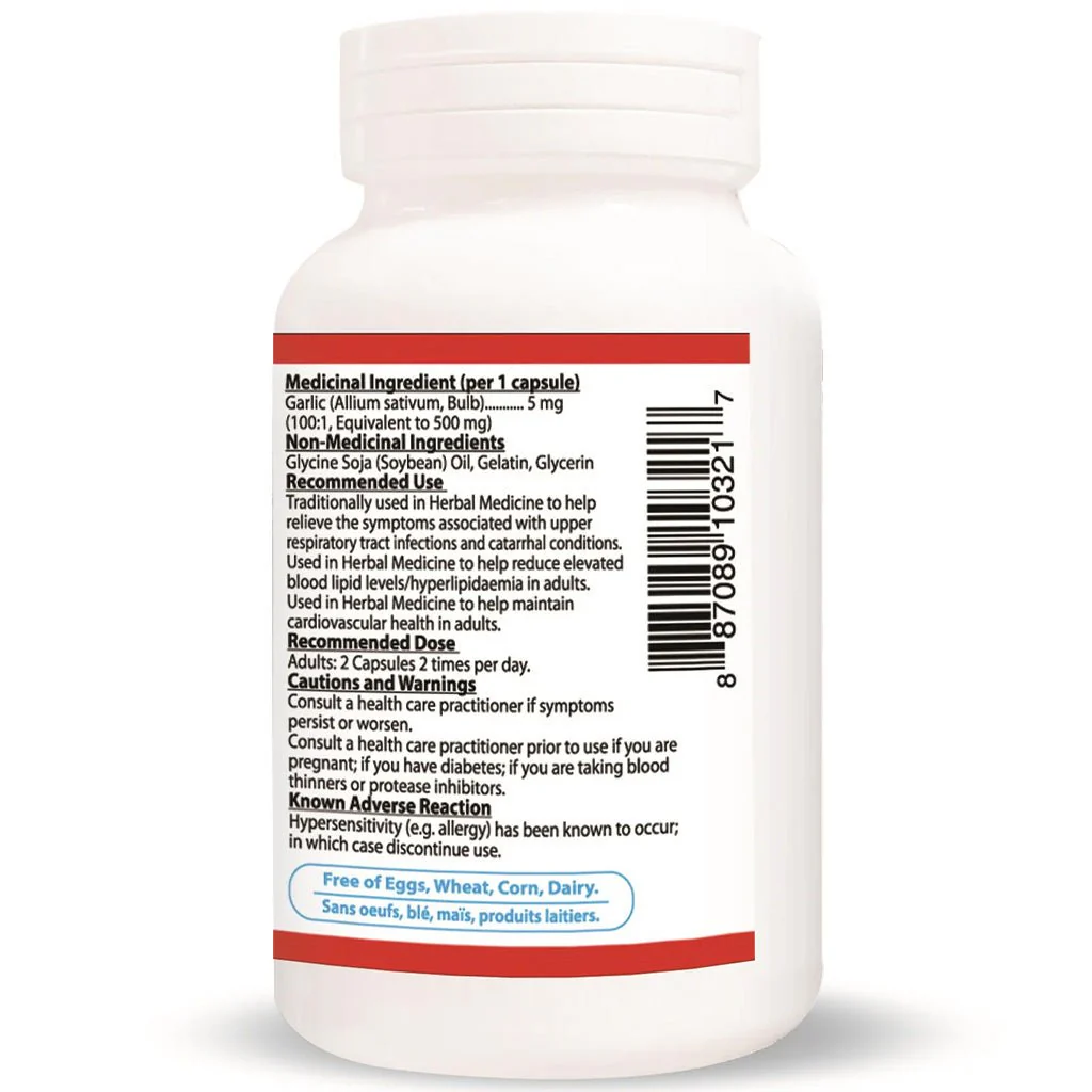 Nutridom ODOURLESS GARLIC 500, 120 Softgels - Image 2