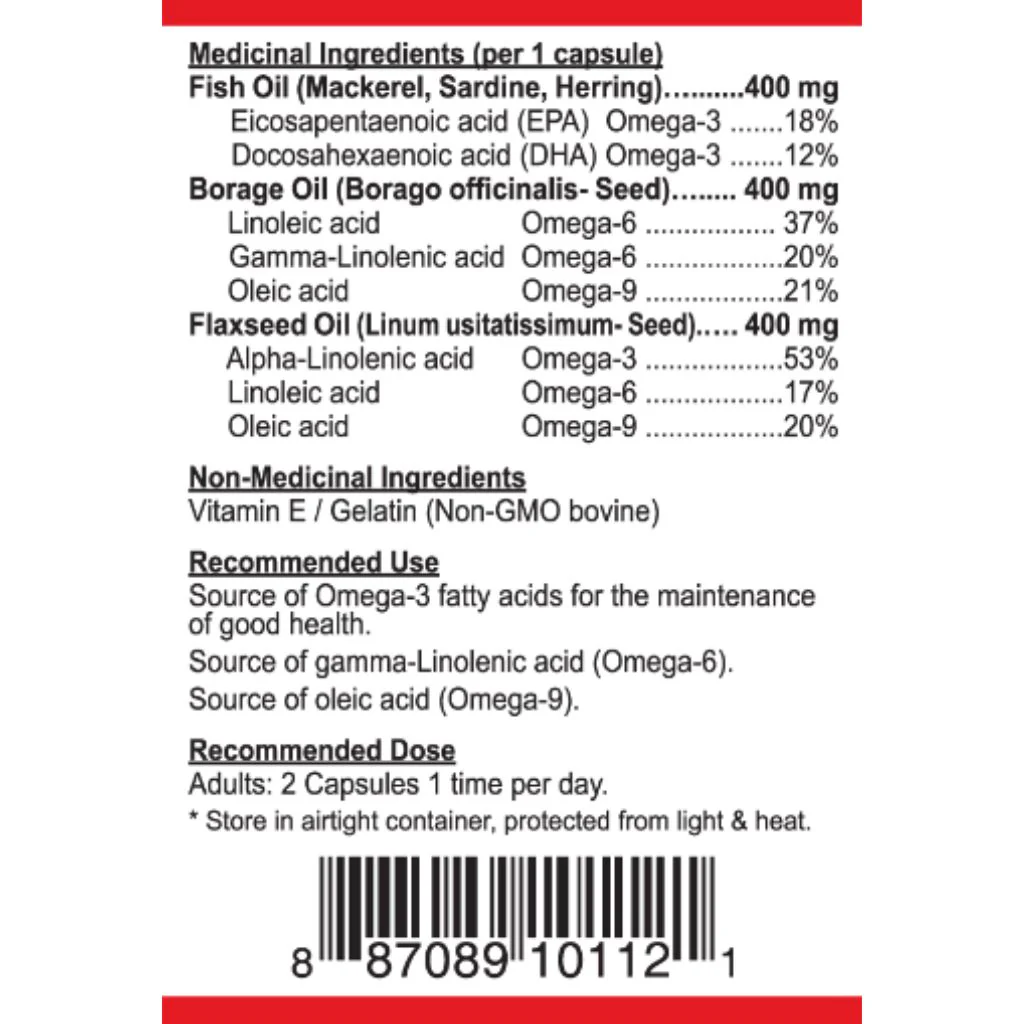 Nutridom OMEGA 369, 120 Softgels - Image 2